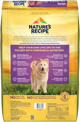 Show full view: Nature's Recipe Adult Lamb, Barley & Brown Rice Recipe Dry Dog Food, 34-lb bag slide 5 of 13