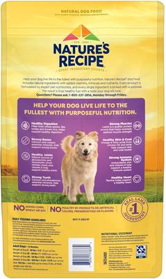 Show full view: Nature's Recipe Adult Lamb, Barley & Brown Rice Recipe Dry Dog Food, 4-lb bag slide 4 of 13