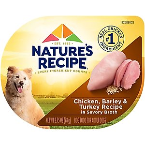 Nature's Recipe Chicken & Turkey Recipe in Broth Wet Dog Food, 2.75-oz, case of 12