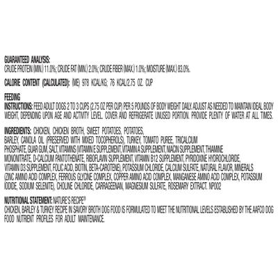 Show full view: Nature's Recipe Chicken & Turkey Recipe in Broth Wet Dog Food, 2.75-oz, case of 12 slide 9 of 13