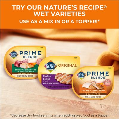 Show full view: Nature's Recipe Grain-Free Chicken, Sweet Potato & Pumpkin Recipe Dry Dog Food, 24-lb bag slide 7 of 13