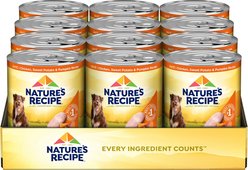 Nature's Recipe Grain-Free Chicken, Sweet Potato & Pumpkin Recipe Wet Dog Food, 13-oz can, 12 count