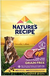 Nature's Recipe Grain-Free Lamb, Sweet Potato & Pumpkin Recipe Dry Dog Food, 12-lb bag