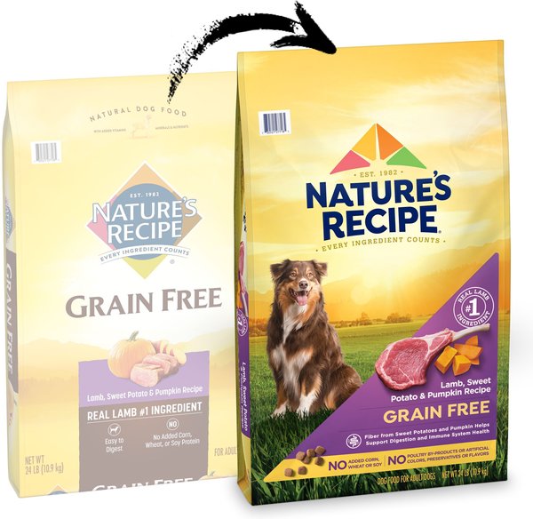 Nature's Recipe Grain-Free Lamb, Sweet Potato & Pumpkin Recipe Dry Dog Food