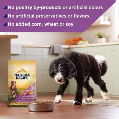 Show full view: Nature's Recipe Grain-Free Lamb, Sweet Potato & Pumpkin Recipe Dry Dog Food, 24-lb bag slide 6 of 13