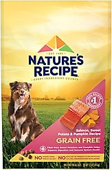 Nature's Recipe Grain-Free Salmon, Sweet Potato & Pumpkin Recipe Dry Dog Food, 12-lb bag