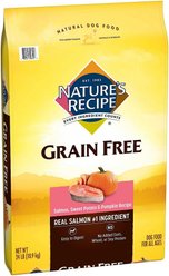 Nature's Recipe Grain-Free Salmon, Sweet Potato & Pumpkin Recipe Dry Dog Food, 24-lb bag, bundle of 2