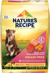 Nature's Recipe Grain-Free Salmon, Sweet Potato & Pumpkin Recipe Dry Dog Food, 34-lb bag