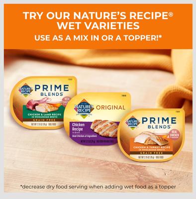 Show full view: Nature's Recipe Grain-Free Salmon, Sweet Potato & Pumpkin Recipe Dry Dog Food, 4-lb bag slide 10 of 12