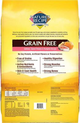 Show full view: Nature's Recipe Grain-Free Salmon, Sweet Potato & Pumpkin Recipe Dry Food + SmartBones SmartSticks Peanut Butter Chews Dog Treats slide 3 of 6