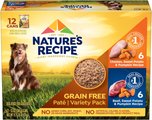 Nature's Recipe Grain-Free Variety Pack Chicken & Beef Recipes Wet Dog Food, 13-oz, 12 count