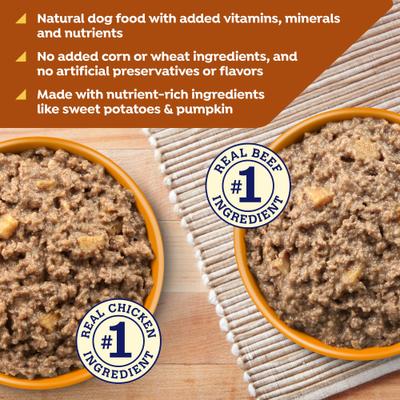 Show full view: Nature's Recipe Grain-Free Variety Pack Chicken & Beef Recipes Wet Dog Food, 13-oz, 12 count slide 4 of 11