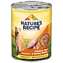 Nature's Recipe Ground Chicken, Rice & Barley Recipe Wet Dog Food, 13.2-oz can, case of 12