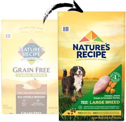 Nature's Recipe Large Breed Grain-Free Chicken, Sweet Potato & Pumpkin Recipe Dry Dog Food, 24-lb bag slide 2 of 9