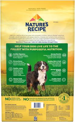 Show full view: Nature's Recipe Large Breed Grain-Free Chicken, Sweet Potato & Pumpkin Recipe Dry Dog Food, 24-lb bag slide 4 of 13