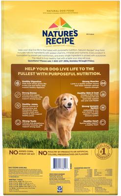 Show full view: Nature's Recipe Mature Lamb & Rice Recipe Dry Dog Food, 24-lb bag slide 4 of 14