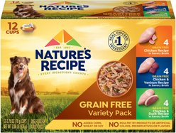 Nature's Recipe Original Grain-Free Variety Pack Wet Dog Food, 2.75-oz, case of 48