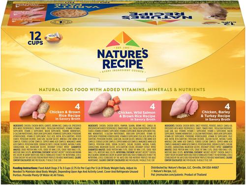 Show full view: Nature's Recipe Original Variety Pack Canned Dog Food, 2.75-oz, case of 24 slide 4 of 12