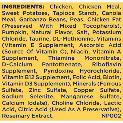 Show full view: Nature's Recipe Small Breed Grain-Free Chicken, Sweet Potato & Pumpkin Recipe Dry Dog Food, 4-lb bag slide 10 of 13