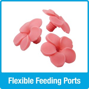 Natures Way Bird Products Antique Glass Gravity Hummingbird Feeder, Teal, 28-oz