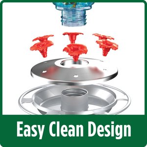Natures Way Bird Products Artisan Gravity Hummingbird Feeder, 28-oz, Blue & Red
