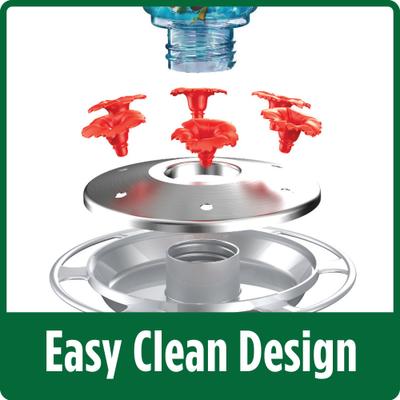 Show full view: Natures Way Bird Products Artisan Gravity Hummingbird Feeder, 28-oz, Blue & Red slide 4 of 8