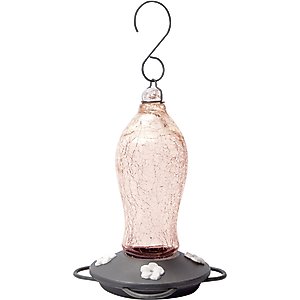 Natures Way Bird Products Artisan Gravity Hummingbird Feeder, Pink, 16-oz