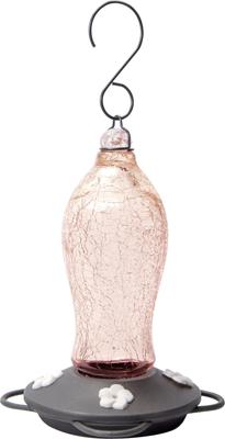 Show full view: Natures Way Bird Products Artisan Gravity Hummingbird Feeder, Pink, 16-oz slide 1 of 8