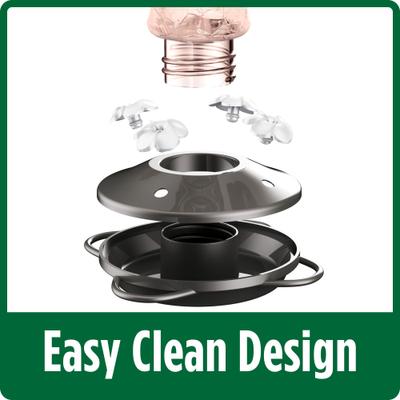 Show full view: Natures Way Bird Products Artisan Gravity Hummingbird Feeder, Pink, 16-oz slide 4 of 8