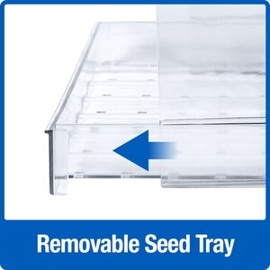 Natures Way Bird Products Clear View Window Bird Feeder, Clear, 2-cup