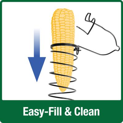 Show full view: Natures Way Bird Products Critter Corn Bird Feeder, Black slide 2 of 4