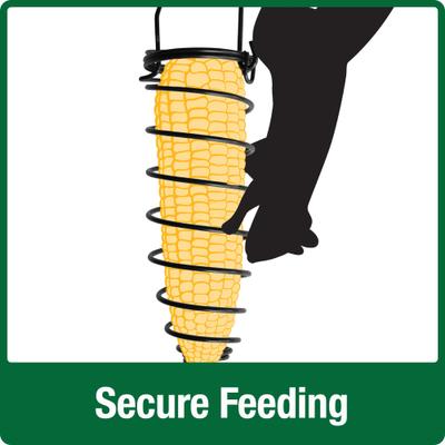 Show full view: Natures Way Bird Products Critter Corn Bird Feeder, Black slide 3 of 4