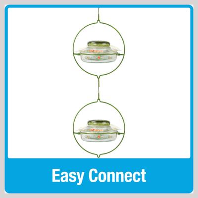 Show full view: Natures Way Bird Products Decorative Glass Top-Fill Hummingbird Feeder, 13-oz, Green slide 4 of 10