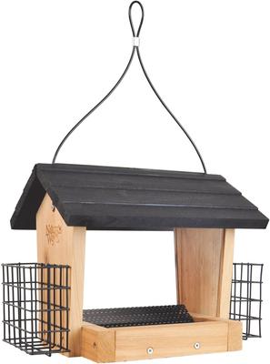 Show full view: Natures Way Bird Products Hopper Bird Feeder with Suet, Cedar, 3-qt slide 1 of 9