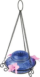 Natures Way Bird Products Illuminated Antique Top-Fill Hummingbird Feeder, Blue, 14-oz