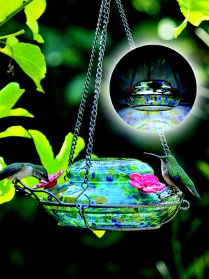 Show full view: Natures Way Bird Products Illuminated Top Fill Bird Feeder, Multiple colors, 16-oz slide 5 of 10