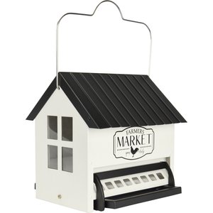 Natures Way Bird Products Squirrel Shield Hopper Bird Feeder, Black, 5.5-qt