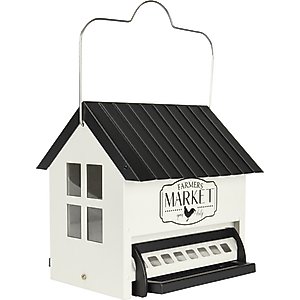 Natures Way Bird Products Squirrel Shield Hopper Bird Feeder, Black, 5.5-qt