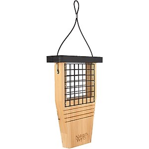 Natures Way Bird Products Suet Tail Prop Bird Feeder, Cedar