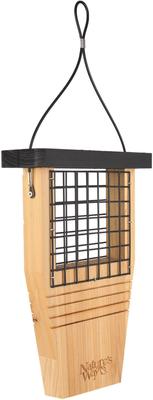 Show full view: Natures Way Bird Products Suet Tail Prop Bird Feeder, Cedar slide 1 of 10