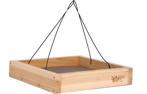 Show full view: Natures Way Bird Products Tray Bird Feeder, Cedar slide 1 of 10