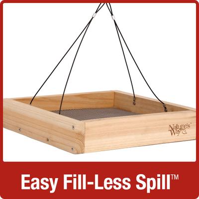 Show full view: Natures Way Bird Products Tray Bird Feeder, Cedar slide 8 of 10
