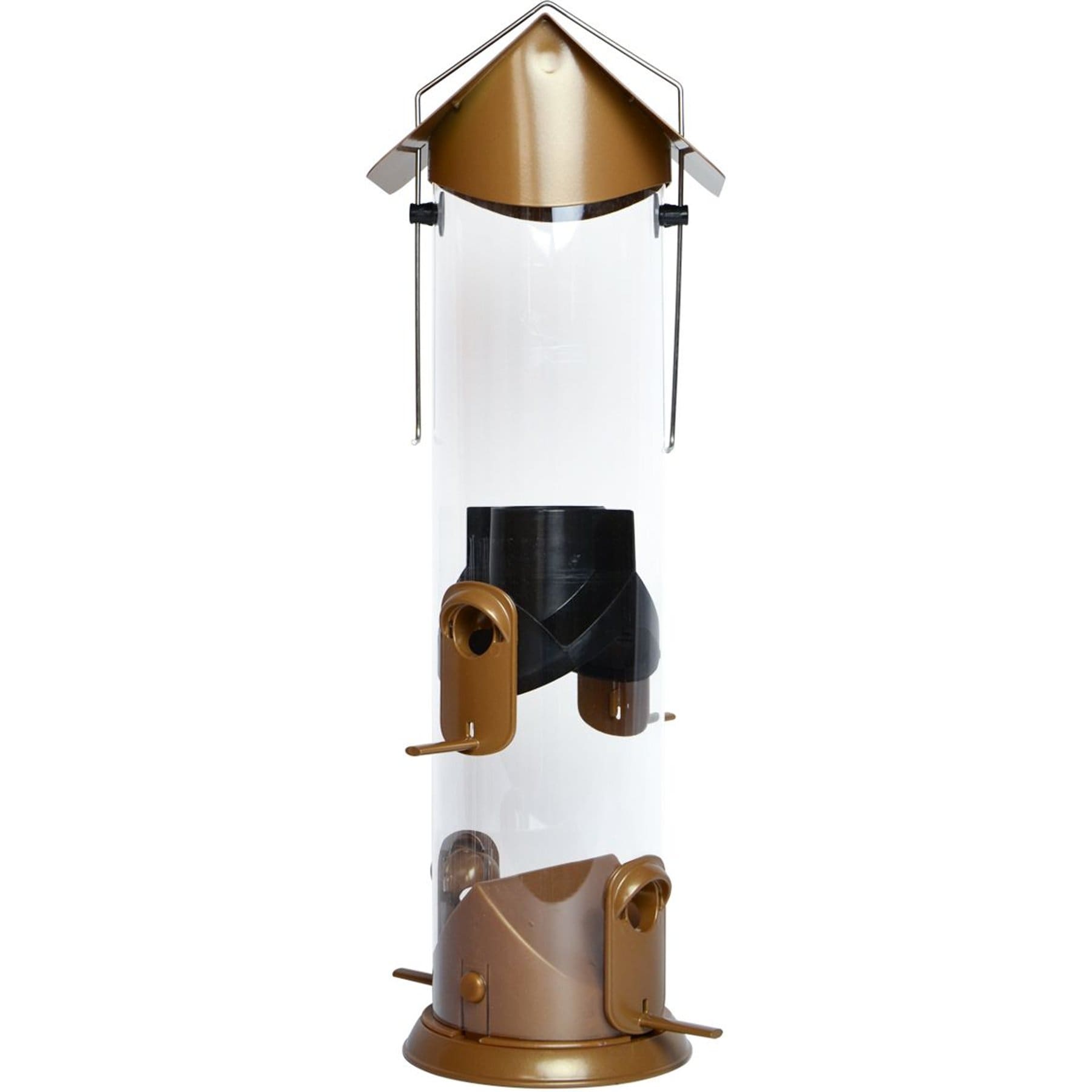 Natures Way Bird Products Wide Deluxe Easy Clean Bird Feeder, Copper, 1.5-qt