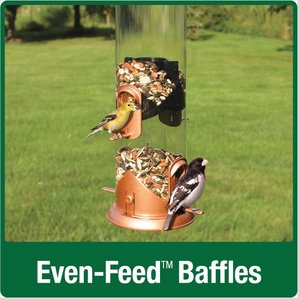 Natures Way Bird Products Wide Deluxe Easy Clean Bird Feeder, Copper, 1.5-qt