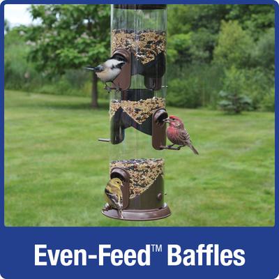 Show full view: Natures Way Bird Products Wide Deluxe Funnel Flip Top Bird Feeder, Brown, 2.8-qt slide 8 of 9