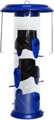 Natures Way Bird Products Wide Funnel Flip Top Bird Feeder, Blue, 2.8-qt
