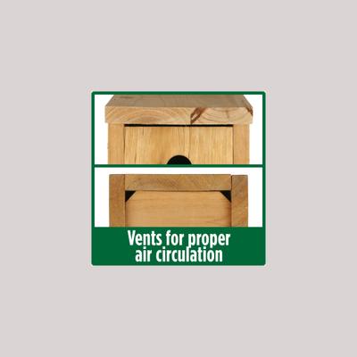 Show full view: Natures Way Bird Products Wren Box House, Cedar slide 2 of 6