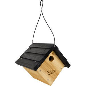 Natures Way Bird Products Wren Traditional Hanging Bird House, Cedar 