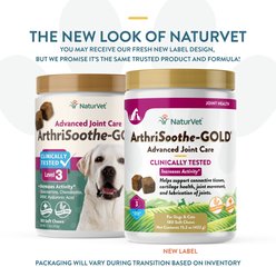 NaturVet Advanced Care ArthriSoothe-GOLD Soft Chews Joint Supplement for Cats & Dogs, 180 count slide 2 of 8