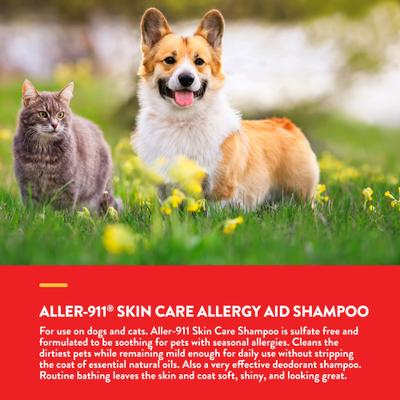 Show full view: NaturVet Aller-911 Allergy Aid Skin Care Plus Aloe Vera Dog & Cat Shampoo, 16-fl oz bottle slide 4 of 8